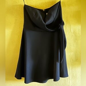 Elegant Black Strapless Dress